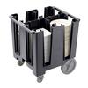 Cambro Versa (4) 11-1/4in Column Polyethylene Dish Caddy - Black - DCS1125110 