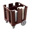 Cambro DCS1125131 Versa (4) 11-1/4in Column Polyethylene Dish Caddy -Dark Brown 