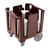 Cambro DCS950131 Versa (5) 11-1/4in Column Polyethylene Dish Caddy -Dark Brown 