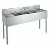 Krowne Metal 60in Three Compartment Convenience Store Sink - CS-1860 