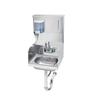 Krowne HS-33 16"W Wall Mounted Hand Sink with 7-3/4"" Splash Guards 