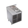Krowne 24in Wide Underbar Sink With Glass Storage Cabinet - KR24-24SC 
