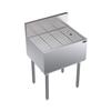 Krowne Metal Royal 1800 Series 24"W Freestanding Underbar Drainboard - KR19-GS24 