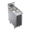 Krowne Metal Royal 1800 Series 12"W Underbar Handsink w/Open Cabinet Base - KR24-S12C 