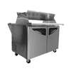 Turbo Air 18 Pan 15cuft Dual Sided Refrigerated Prep Table - TST-48SD-18-N-DS 