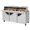 Turbo Air 30 Pan 23cuft Dual Sided Refrigerated Prep Table - TST-72SD-30-N-DS 