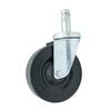 BK Resources 5SBR-1ST-LDP Pop-in Stem Caster 5in Diameter Fits 1in OD Tubing 