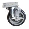 BK Resources 5SBR-UP3-PLY-TLB Plate Caster 5in Diameter with 3-1/2in x 3-1/2in Top Plate 