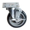 BK Resources 5SBR-UP4-PLY-TLB Plate Caster 5in Diameter with 4in x 4in Top Plate 