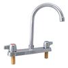 BK Resources BK8D-8G-G WorkForce Standard Duty Faucet with 8in Gooseneck Spout 