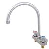 BK Resources BKD-8G-G WorkForce Standard Duty Faucet with 8in Gooseneck Spout 