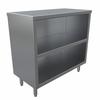 BK Resources BKDC-1836 36"W x 18"D Stainless Steel Open Front Dish Cabinet 