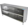 BK Resources 48"W x 18"D Stainless Steel Open Front Dish Cabinet - BKDC-1848 