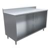 BK Resources CSTR5-2460 60"W x 24"D Stainless Steel Cabinet Base Work Table 