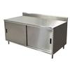 BK Resources CSTR5-2460S 60"W x 24"D Stainless Steel Cabinet Base Work Table 