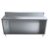 BK Resources CSTR5-2472 72"W x 24"D Stainless Steel Cabinet Base Work Table 