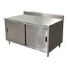 BK Resources CSTR5-3060S 60"W x 30"D Stainless Steel Cabinet Base Work Table 