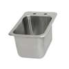 BK Resources One Compartment 12-1/4inx18in Stainless Steel Drop-In Sink - BK-DIS-1014 