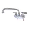 BK Resources BKF-4SM2-18-G OptiFlow Solid Body with 18in Double-Jointed Swing Spout Faucet 