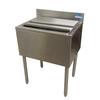 BK Resources UB4-18-IBCP24-8 24"W Stainless Steel Underbar Insulated Ice Bin w/Cold Plate 
