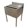 BK Resources UB4-21-IBCP24-8 24"W Stainless Steel Underbar Insulated Ice Bin w/Cold Plate 