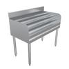 BK Resources UB4-18-LD36 36"Wx18-1/4"D Stainless Steel Underbar Liquor Bottle Display 