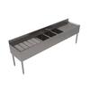 BK Resources UB4-21-396TS 96"W Three Compartment Stainless Steel Underbar Sink 