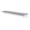 BK Resources BKWS-1260-PR 60"Wx12"D Stainless Steel Wall Mount Premium Overshelf 