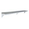BK Resources BKWS-1284 84"Wx12"D Stainless Steel Wall Mount Premium Shelf 