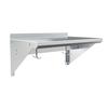 BK Resources BKWS-1624-PR 24"Wx16"D Stainless Steel Wall Mount Premium Overshelf 