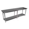 BK Resources 84"Wx24"D All Stainless Steel Work Table - SVT-8424 
