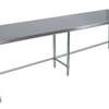 BK Resources 84"Wx24"D All Stainless Steel Open Base Work Table - SVTOB-8424 
