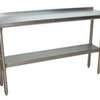 BK Resources 72"Wx18"D All Stainless Steel Work Table - SVTR-1872 