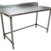 BK Resources 60"Wx30"D All Stainless Steel Work Open Base Table - SVTR5OB-6030 