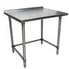 BK Resources 36"Wx24"D All Stainless Steel Work Open Base Table - SVTROB-3624 