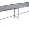 BK Resources 96"Wx24"D All Stainless Steel Work Open Base Table - SVTROB-9624 