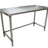 BK Resources 60"Wx24"D Stainless Steel Open Base Work Table - VTTOB-6024 
