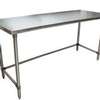 BK Resources 72"Wx24"D Stainless Steel Open Base Work Table - VTTOB-7224 