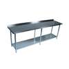 BK Resources 96"Wx18"D Stainless Steel Work Table - VTTR-1896 