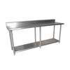 BK Resources 84"Wx24"D Stainless Steel Work Table - VTTR5-8424 