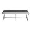 BK Resources VTTR5OB-9624 96in x 24in Stainless Steel Open Base Work Table 