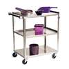 Lakeside 18-3/8inx30-3/4inx33in 3-Tier Stainless Steel Utility Cart - 322A 
