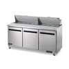 Arctic Air 72in Stainless Steel Sandwich / Salad Prep Cooler - AST72R 