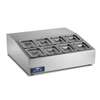 Arctic Air ACP8SQ 27.5in Refrigerated Compact 8 Pan Counter-Top Prep Unit 