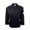 Chef Revival Performance Series Black Long Sleeve Chef Coat - XL - J200BK-XL 