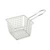 Winco 4in x 4in x 3in Square Stainless Steel Fry Basket - FBM-443S 