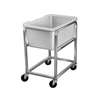 Channel Manufacturing 600 19"W x 31"D x 30"H Aluminum Bus Bin Cart with Included Bin 