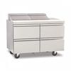 Delfield D4464NP-16 64in Two-Section Sandwich Top Refrigerator with Four Drawers 