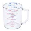 Cambro Camwear 1 Cup Clear Polycarbonate Measuring Cup - 25MCCW135 