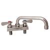 BK Resources EVO-4DM-16 Evolution Series Deck Mount Faucet with 16in Swing Spout 